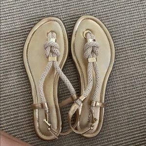Michael Kors gold sandals - size 8.5